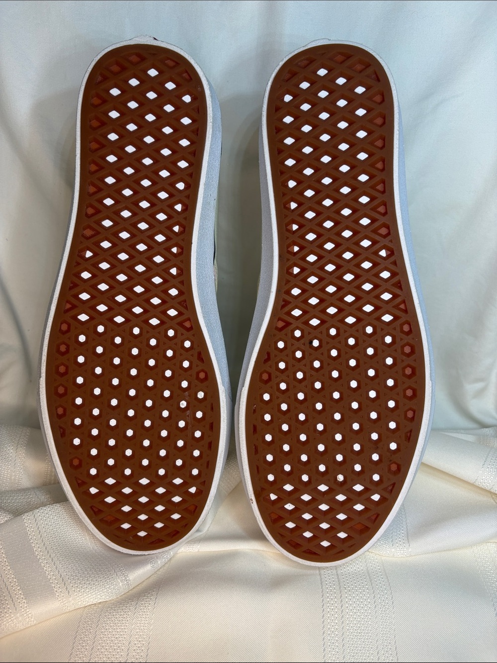 Vans Slip-On Checkerboard Platforms in Pink and Cream - Picture 6 of 14